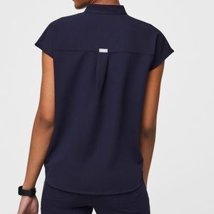 FIGS, Navy Blue Rafaela oversized Scrub top XS